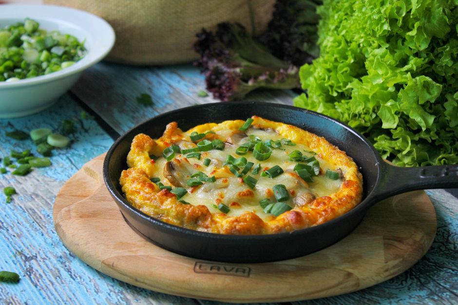 Frittata cu urzici și brânză