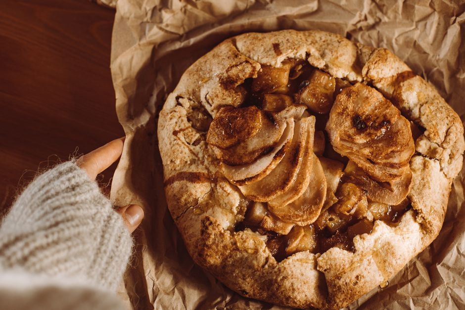 Galette rustică sărată cu urzici și brânză
