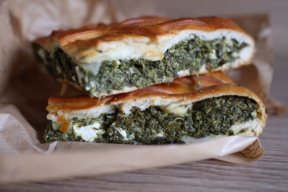 Spanakopita cu urzici și feta